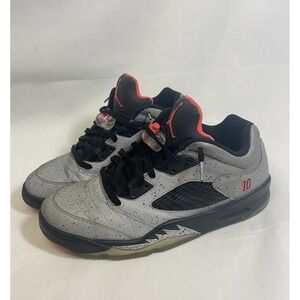 Nike AIR JORDAN Retro 5 Low NEYMAR SILVER INFRARED BLACK 3M 846315-025 SIZE 10